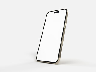 Realistic Smartphone display, device screen Template for infographics or presentation UI/UX design interface. 3D rendering