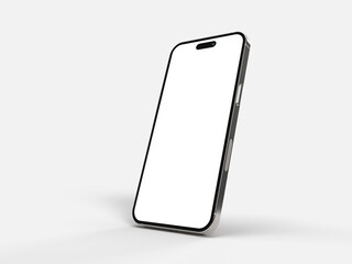 Realistic Smartphone display, device screen Template for infographics or presentation UI/UX design interface. 3D rendering