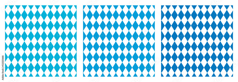 Poster oktoberfest blue seamless rhombus background vector illustration. background pattern set with navy b