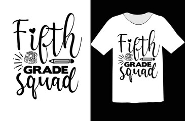 Fifth grade squad svg design