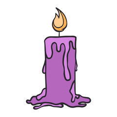 candle halloween element