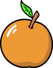 Stylised Orange - Colorful Orange Illustration