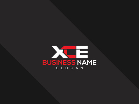 Creative Three Letter XCE Logo Icon, Unique XC Letter Logo Design For Your Business