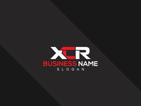 Creative Three Letter XCR Logo Icon, Unique XC Letter Logo Design For Your Business