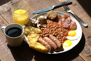 breakfast with coffee