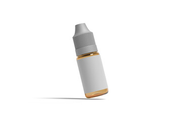 Dropper bottle mockup isolated on a transparent background.