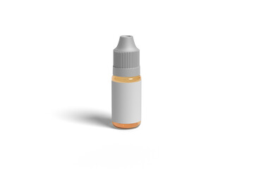 Dropper bottle mockup isolated on a transparent background.
