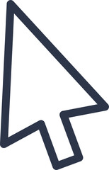 Cursor icon. Mouse cursor pointer signs.