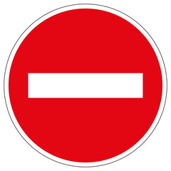 Panneau routier: Sens interdit