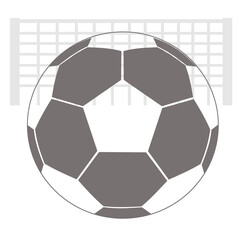 soccer ball with soccer goal