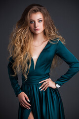 beautiful girl with a fantastic hairstyle