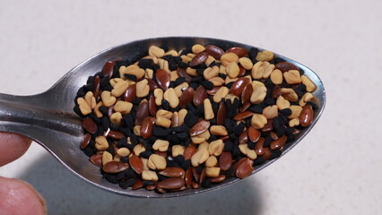 Methi Dana, Alsi seeds And Kalonji Seeds for Health. its Mixture for good health
