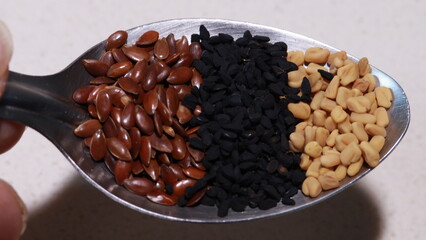 Methi Dana, Alsi seeds And Kalonji Seeds for Health. its Mixture for good health