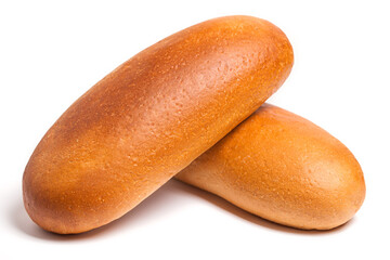 isolated delicious fresh bread on a white background