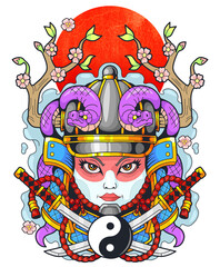 medieval samurai girl