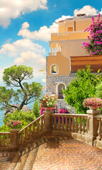 Top view of the seascape. Photo wallpapers. The fresco.
