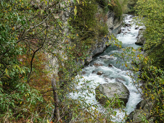 Passeschlucht in der Gilfpromenade in Meran
