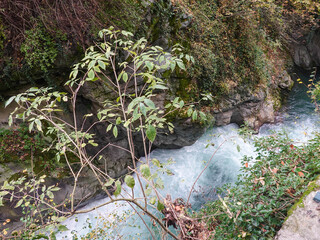 Passeschlucht in der Gilfpromenade in Meran
