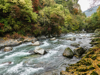 Passeschlucht in der Gilfpromenade in Meran