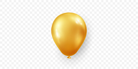 Celebration background with 3D golden balloons carnival festival vector illustration design