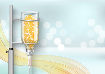 Medical dropper system for vitamin infusion vector