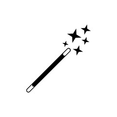 Magic wand icon isolated on white background