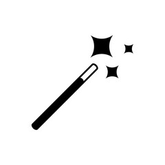 Magic wand icon isolated on white background