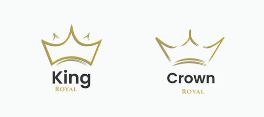 creative crown logo design
