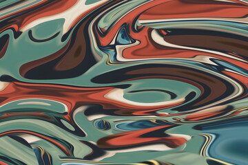 Abstract Colorful fluid background closeup. Highly textured. High quality details. Liquid forms an abstract background, perfect for wallpaper etc.