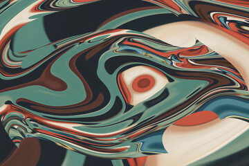 Obraz premium Abstract Colorful fluid background closeup. Highly textured. High quality details. Liquid forms an abstract background, perfect for wallpaper etc.