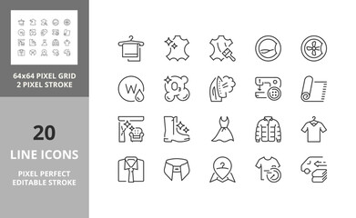 laundry services 64px and 256px editable vector set