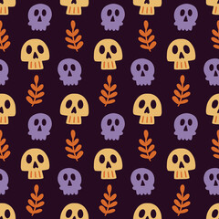 Halloween Scary Scull Ghost Silhouettes