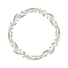 Rustic wedding greenery. Eucalyptus brances, Watercolor style. Isolated on white background