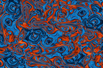 Abstract Colorful fluid background closeup. Highly textured. High quality details. Liquid forms an abstract background, perfect for wallpaper etc.