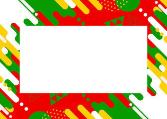 幾何学　メンフィス　クリスマスカラー