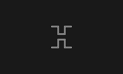 Letter H vector icon design template	