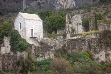 Fototapeta na wymiar View from Old Fort of Bar, Montenegro