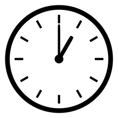 Uhr Icon zeigt 1 oder 13 Uhr - Anzeige von Uhrzeit, Beginn oder Weckzeit