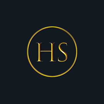 Luxury Initial letters HS monogram. Suitable for tattoo studio, salon, boutique, hotel, college, retro, interlock style