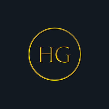 Luxury Initial letters HG monogram. Suitable for tattoo studio, salon, boutique, hotel, college, retro, interlock style