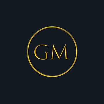 Luxury Initial letters GM monogram. Suitable for tattoo studio, salon, boutique, hotel, college, retro, interlock style