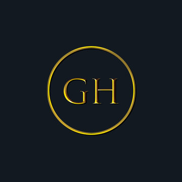 Luxury Initial letters GH monogram. Suitable for tattoo studio, salon, boutique, hotel, college, retro, interlock style