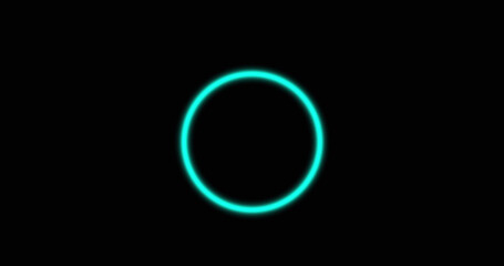 Image of scope scanning over data processing on black background