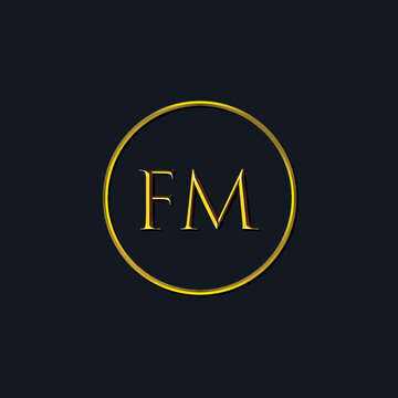 Luxury Initial letters FM monogram. Suitable for tattoo studio, salon, boutique, hotel, college, retro, interlock style