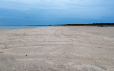 Sandy beach in Hirsthals, Denmark