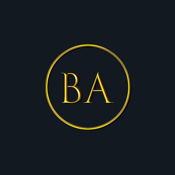 Luxury Initial letters BA monogram. Suitable for tattoo studio, salon, boutique, hotel, college, retro, interlock style