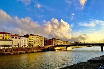 Fototapeta premium Wunderschöne Aufnahme in Pisa Toskana Italien 