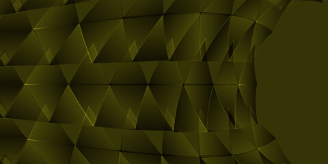 Abstract yellow black triangle background