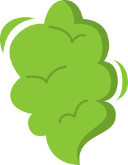 Bad Smell Smoke Cloud. Vector illustration