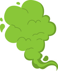 Bad Smell Smoke Cloud. Vector illustration